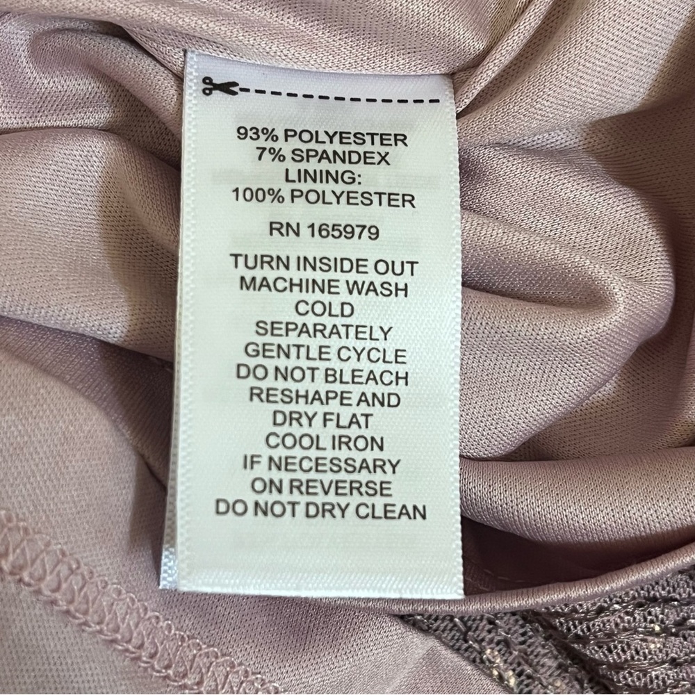 NWT Rose Gold Sequin Sleeveless Two Piece Set Evening Summer Dress Classic large - Picture 6 of 10
